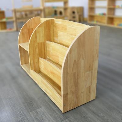 China ANFD Brand Modern Reading Room Kids 2 Layer Semicircular Low Cabinet Furniture for sale