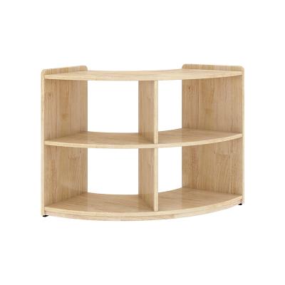 China Modern anfd brand art area kids 2 layers low 90 degree curved cabinet furniture for sale for sale