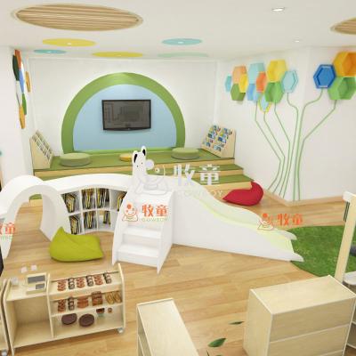 China Good quality modern kids daycare service wooden nursery furniture sets for sale for sale