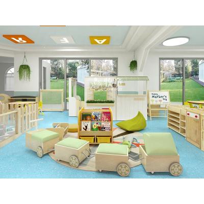 China Kingergarten COWBOY Customized Childcare Furniture Design Childcare Cabinets Kindergarten Furniture Set Montessori Classroom Supplies for sale