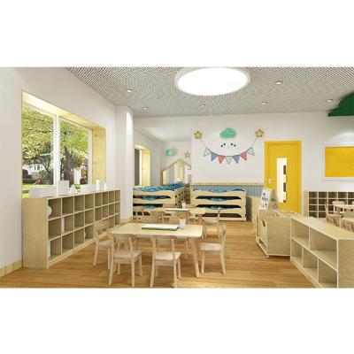 China Mid century COWBOY kids table school high quality wood and chairs montessori furniture for montessori school for sale