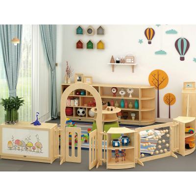 China Guangzhou Factory Mid Century Colorful Kindergarten Classroom Wooden Kindergarten Children Furniture For Sale for sale