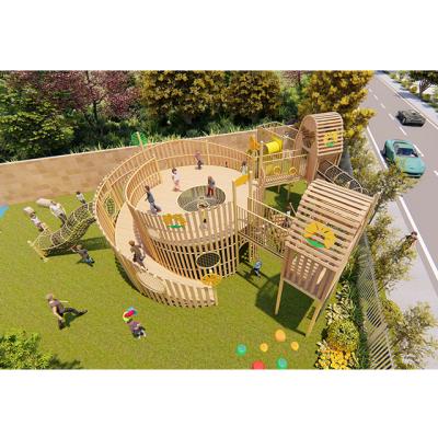 China Modern School Classroom / Design Playground Equipment China Child Area Natural Outdoor Preschool Play Equipment / COWBOY Role Play for sale