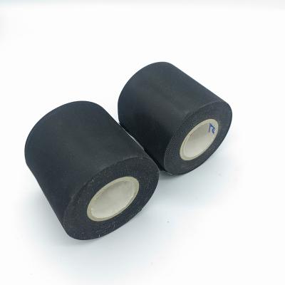 China Non Adhesive Home Black PVC Film Weapper Wrapping Tape For A/C Air Conditioner Insulation Pipe for sale