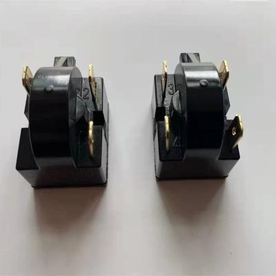 China Household 1/2 1/3 1/4 1/5 1/6HP Golden Copper Pins Fridge Satrt Relay PTC Relay 3pins Terminals for sale