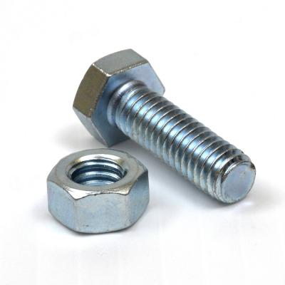 China Carbon Steel Hex Bolt And Nut DIN933 DIN931 A10 A325 for sale