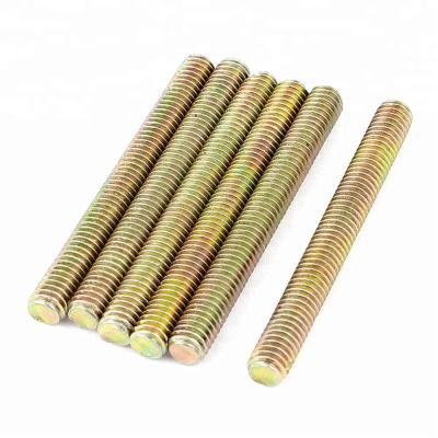 China High Tensile Yellow Galvanized Carbon Steel Wire Rod DIN975 Inch Metric for sale