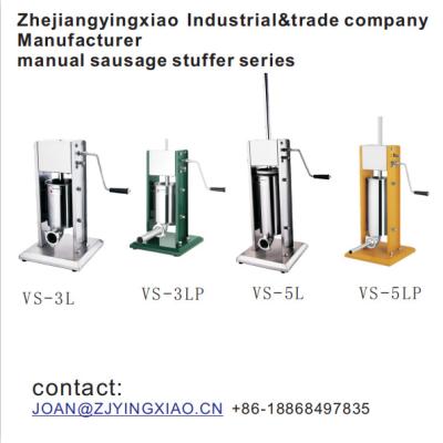 China food & Beverage factory factory sales maker stainless steel sausage filler sausage stuffer enema machine home directly use volume 2L-15L for sale