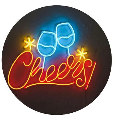 China LED Sign Ulalaza Acrylic Neon Sign Light Cheers To Love Sign Night Lamps Home Office Gym Ambient Light Arena 5V USB Dimmable for sale