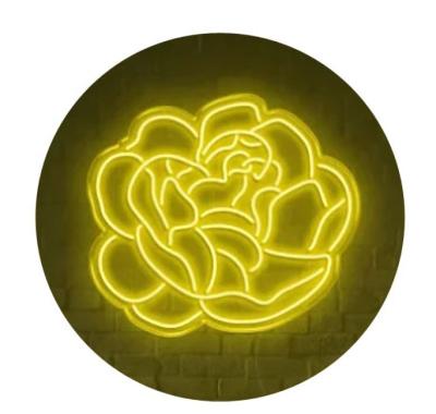 China Ulalaza LED Neon Sign Light Acrylic Rose Sign Night Lamps Ambient Light for Party 5V USB Dimmable for sale