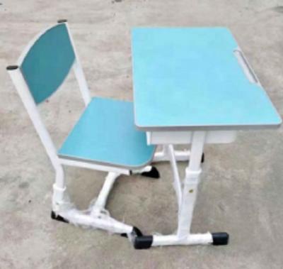 China Durable Wholesale Cheap Price Classroom Furniture Single Desk And Chair School Table And Chair For Student for sale