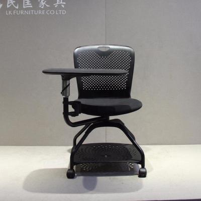 China 2020 Education Multifunctional Revolving Chair With Interchangeable Tablet And Black Polypropylene Shell for sale