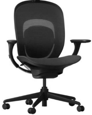 China Modern High Quality Black Plastic Seat And Mesh Back Chair Silla Gamer Chair Executive Office Frame Desk Chair for sale