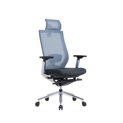 China Modern Modern Comfortable Mesh High Back Office Chair Computer Reclining Swivel Ergonomic Chair With Headrest for sale