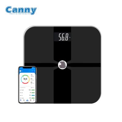 China LED Display Easy To Read Cautious Digital Blue-tooth Smart Body Fat Scale BMI Electronic Body Analyzer for sale