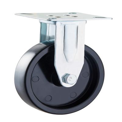 China PIVOT 3 Inch Wheel Black Swivel Plastic Caster Shelf Cart Caster Wheel Light Duty for sale