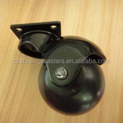 China Modern Small Swivel Office Chair Caster Wheel Ball Rubber Furniture Casters for sale