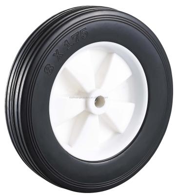 China 8 inch solid rubber wheel for lawn mower carts lawn mower 150kgs racing wheels for sale