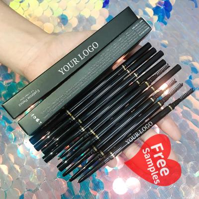 China Custom Vegan Waterproof Long Lasting Cruelty Free Eyebrow Pencil Private Label Eyebrow Pencil for sale