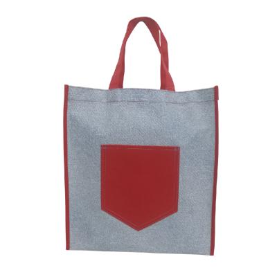 China Recyclable Customized Jeans Type Shopping Non Woven Tote Grocery Bags for sale