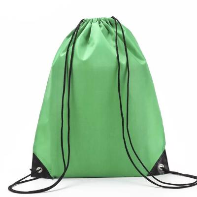 China Recyclable Custom Polyester Duffle Bag Blank Draw String Bag for sale