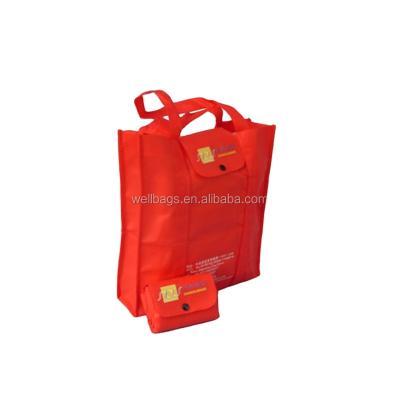 China Recyclable non woven folding bag with pocket, foldable bag, shopping bag for sale