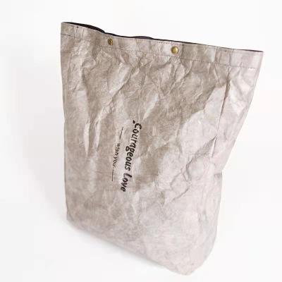 China Handmade Recyclable Custom Lunch Take Away Retail Fast Food Dupont Paper Bag for sale