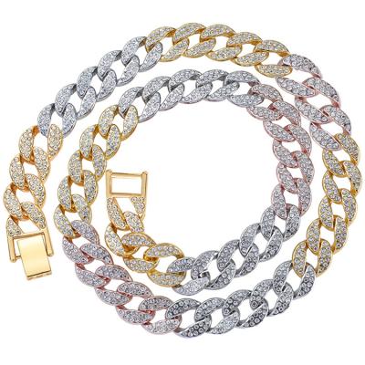 China CLASSIC Cuban Cuban Iced Out Chain Necklace de cubano de brazalete de cubanos de productos de dog chain women link bracelet for sale