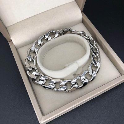 China Wholesale price 2021 CLASSIC men's hand braclets stainless steel boy rope rhodium bracelet strachable jewelry for sale