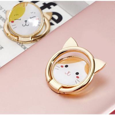 China Hot Selling Fasion Cat Shape Metal Mobile Phone Ring Holder for sale