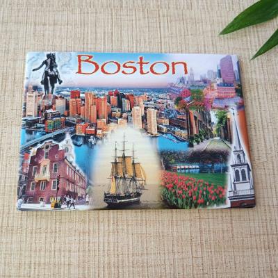 China Shape Boston Hot Selling Fridge Magnet, Boston Fridge Magnet, Metal Fridge Magnet for sale