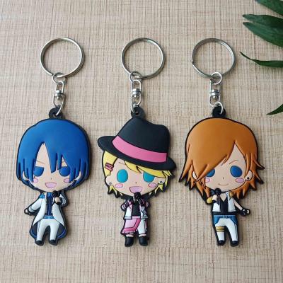 China Hot Selling Plastic Rubber Key Chain, PVC Key Chain, Anime Goods for sale