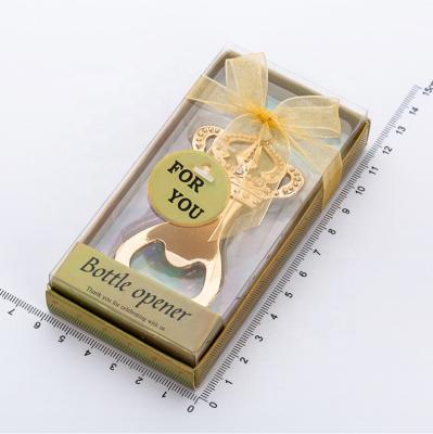 China Gifts Crown Shape Viable Weeding Zinc Alloy Bottle Opener for sale