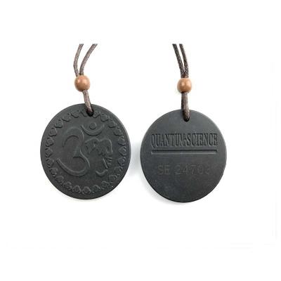 China Quantum Current Black Lava Stone Pendant Technology Original Japanese Quantum Energy Scalar Pendant for sale