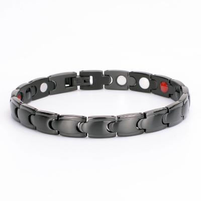 China Stock OEM Cubic Silver Stainless Steel Bangle Quantum Energy Bracelet Jewelry Tennis Bracelet for sale