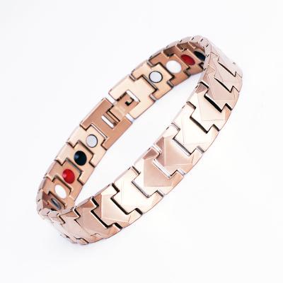 China FASHIONABLE stock jewelry 4 in 1 germanium and stainless steel magnetic bracelet for men's jewelry accessories for sale