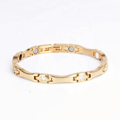 China New Supply Stainless Steel Bracelets Personality Running Tide Female Magnet Bracelet Chain for sale