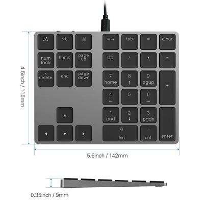 China Mini Portable Slim Aluminum Metal Wireless Bluetooth Rechargeable Keyboards for iPad and Macbook for sale