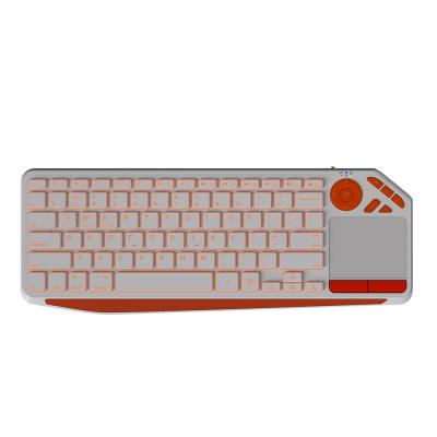 China New Design Type Radio 2021 Left C 2.4G RGB Backlight Charging Wireless Keyboard For Smart TV for sale