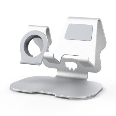 China Creative Invisible Aluminum Desktop Metal Charger Phone Holder Stand For iPhone Apple Watch for sale