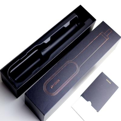 China New Fashion Recycled Materials Gift Set Box Luxury Black Recyclable Custom Hard Gift Box Set Dropshipping for sale