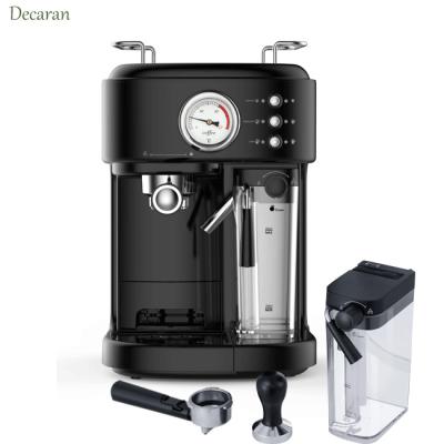 China Convenient Italian Latte Coffee Cappuccino Maker Coffee Espresso Maker Fully Automatic Coffee Machine with Milk Tank for sale