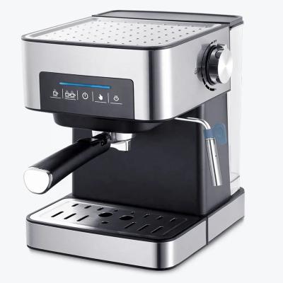 China Convenient Use Italian Home Touch Screen Semi-Automatic Espresso And Cappuccino Coffee Machine With Milk Frother for sale