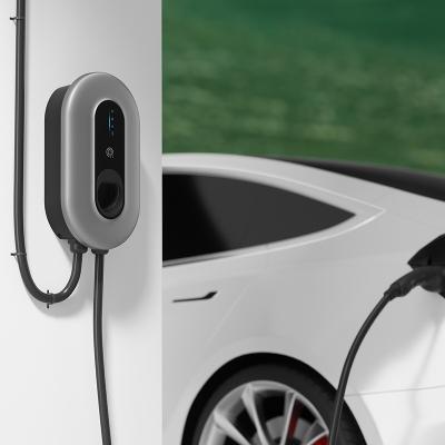 中国 タイプ2のWallbox携帯用EVの充電器、3000Vタイプ2の電気自動車の充電ステーション7.36 KW 販売のため