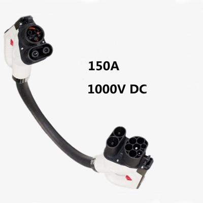 China 150A 1000V DC EVSE CCS2 a CCS1 Adaptador de carga para automóviles Adaptador de conector de carga para vehículos eléctricos en venta