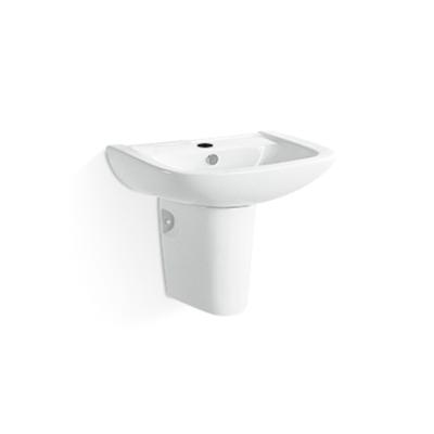 China Chaozhou Easy Clean Hot Selling Face Bathroom Ware Ceramic Hanging Wash Basin Sanitary Wall Hung Sink for sale