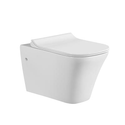 China New Chaozhou Style Ceramic Rimless Sanitary Hidden One Piece Wall Hung Toilets Home Cistern Toilet Bowl Toilet Bowl for sale