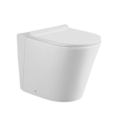 China Concealed Modern Rimless Bathroom Sanitary Ware System Sanitary Ware WC Ceramic Wall Hung Toilet for sale