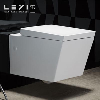 China Hidden Ware New Modern Style Toilet Bowl Bathroom WC Sanitary Hidden Cistern Wall Hung Toilet for sale