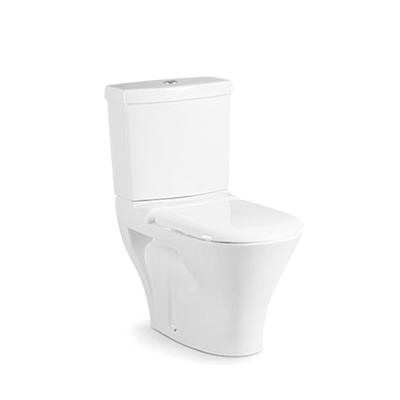 China 2021 WC Sanitary Ceramic Porcelain Double-Flow Bathroom Washdown Toiletries Two-Piece Toilet Bowl for sale